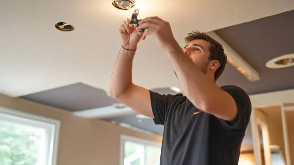 10 stk sorte LED downlights rehab inkl. LED dimmer
