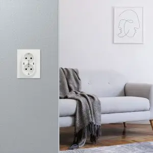 Bilde av Dobbel stikkontakt m/ USB-C lader